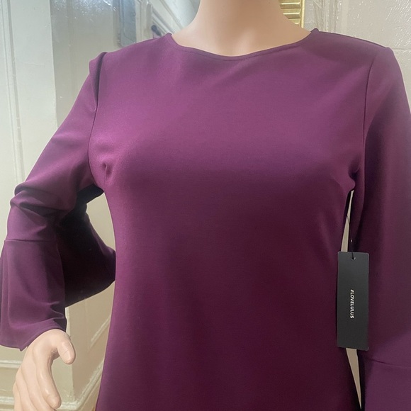 Lulu's Deep Purple Long Sleeve Dress - Picture 6 of 11